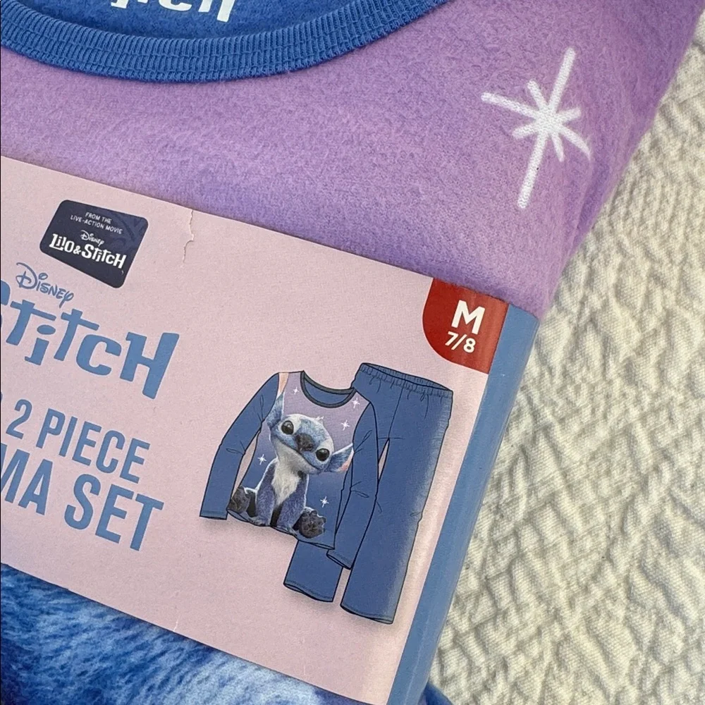 Disney Stitch Kids 2pc Pajama Set size M (7/8)